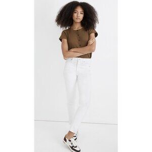 Madewell Women's $128 Stovepipe Jeans in Pure White Size 24 MC636